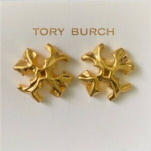 Tory Burch T-Logo Large Roxanne Stud Earrings